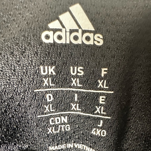 ADIDAS Black w/White Trim Men’s XL Nylon Fully Lined Hooded Windbreaker Jacket - Picture 8 of 12